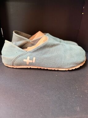 Otzi Slip-On Canvas Shoes in Blue, Size 39 Orthopedic